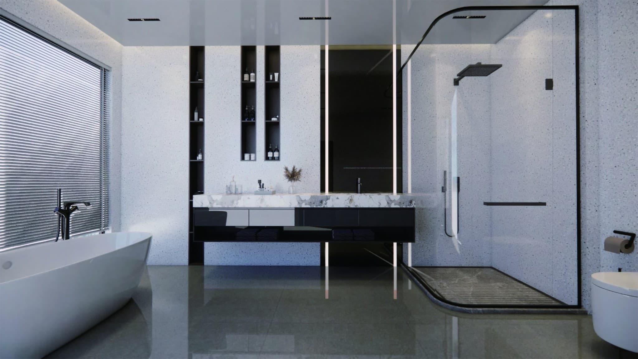 Mist Terrazzo - SPC Wall Panel product image